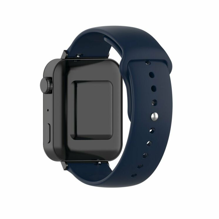 Ремешок UniCase Silicone Strap для Xiaomi Mi Watch (Chinese) - Navy Blue: фото 2 из 7
