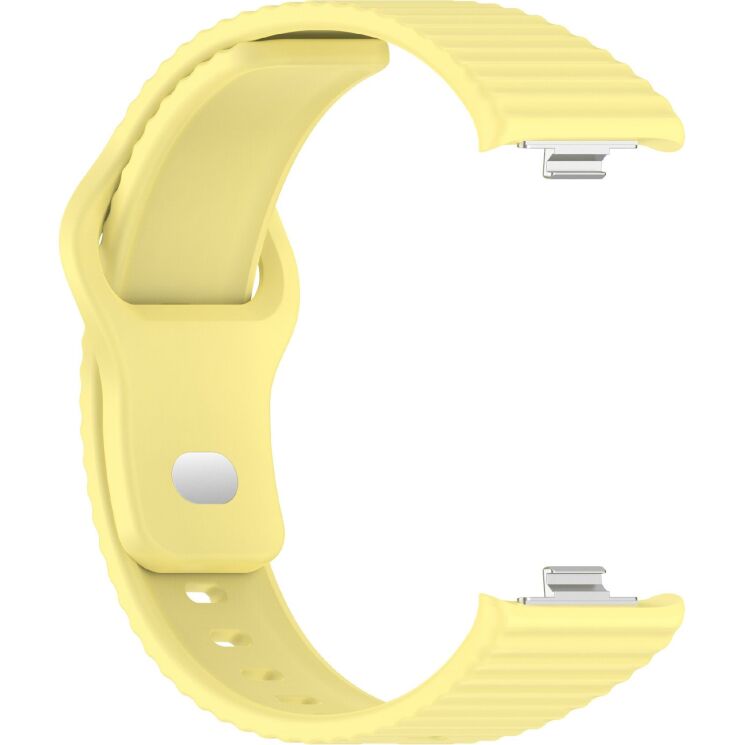 Ремешок UniCase Silicone Strap для Xiaomi Redmi Watch 6 / 6 Active / 6 Lite / 5 / 4 - Yellow: фото 4 из 8