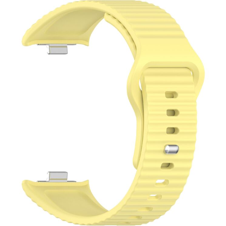 Ремешок UniCase Silicone Strap для Xiaomi Redmi Watch 6 / 6 Active / 6 Lite / 5 / 4 - Yellow: фото 3 из 8