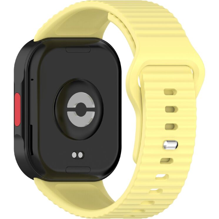 Ремешок UniCase Silicone Strap для Xiaomi Redmi Watch 6 / 6 Active / 6 Lite / 5 / 4 - Yellow: фото 1 из 8