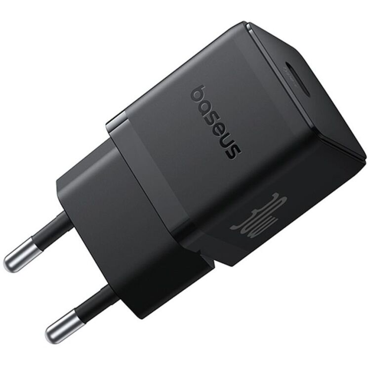 Сетевое зарядное устройство Baseus Palm 1C (30W) + кабель Type-C to Type-C (P10111605113-01) - Black: фото 5 из 19