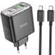 Сетевое зарядное устройство Hoco CS44A 65W + кабель Type-C to Type-C - Black (960185B). Фото 1 из 5