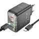 Сетевое зарядное устройство Hoco CS44A 65W + кабель Type-C to Type-C - Black (960185B). Фото 3 из 5