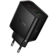 Мережевий зарядний пристрій Hoco N75 GaN 65W + QC3.0 (2Type-C + USB) - Black (995637B). Фото 2 з 6