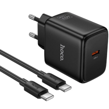 Сетевое зарядное устройство Hoco N83 PD40W (Type-C) + кабель Type-C to Type-C - Black: фото 1 из 4