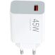 Сетевое зарядное устройство Xiaomi 45W Turbo Charging (USB) BHR07SLEU - White (960206W). Фото 2 из 5
