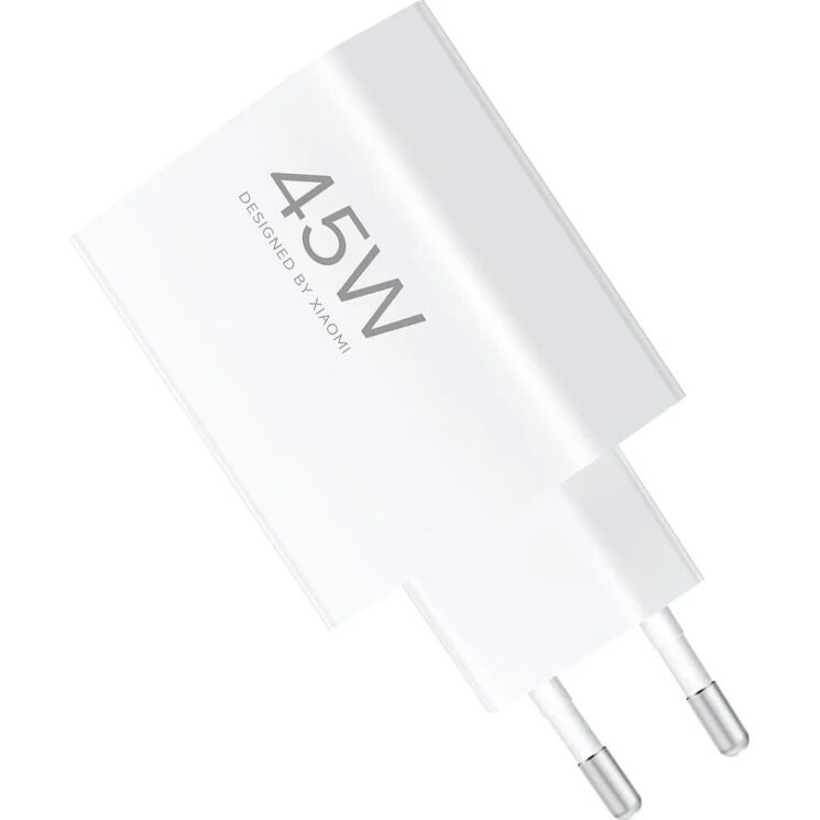 Сетевое зарядное устройство Xiaomi 45W Turbo Charging (USB) BHR07SLEU - White: фото 3 из 5
