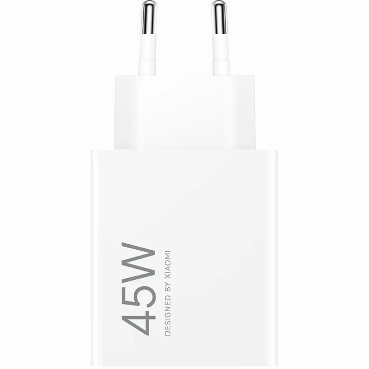 Сетевое зарядное устройство Xiaomi 45W Turbo Charging (USB) BHR07SLEU - White: фото 4 из 5