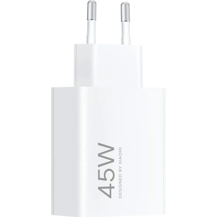 Сетевое зарядное устройство Xiaomi 45W Turbo Charging (USB) BHR07SLEU - White: фото 5 из 5