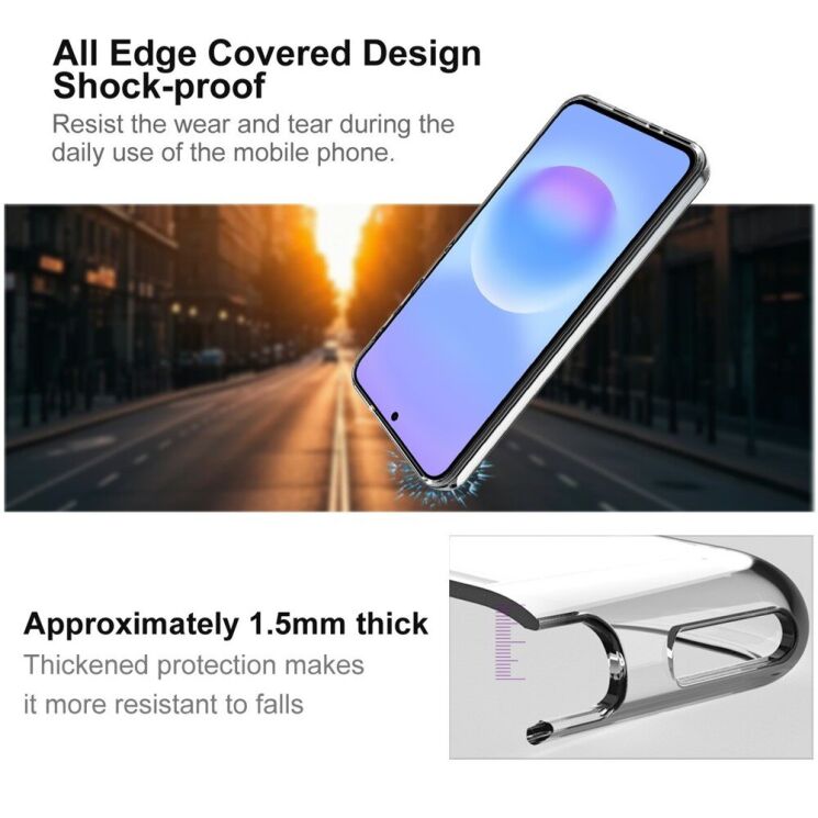 Силиконовый чехол IMAK UX-10 Series для Samsung Galaxy A27 (A276) - Transparent (408619T) Силиконовый чехол IMAK UX-10 Series для Samsung Galaxy A27 (A276) - Transparent: фото 6 из 9