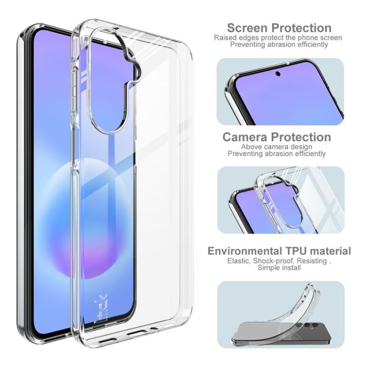 Силиконовый чехол IMAK UX-10 Series для Samsung Galaxy A27 (A276) - Transparent (408619T) Силиконовый чехол IMAK UX-10 Series для Samsung Galaxy A27 (A276) - Transparent: фото 7 из 9