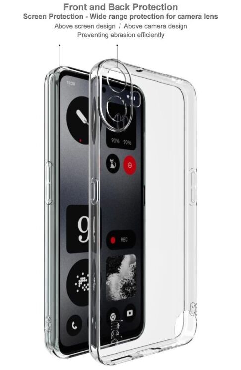 Силиконовый чехол IMAK UX-5 Series для Nothing CMF Phone 1 - Transparent: фото 7 из 8