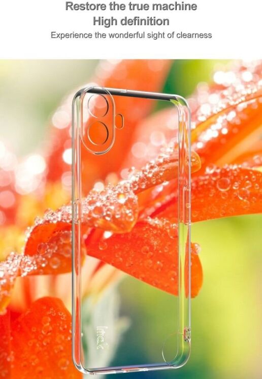 Силиконовый чехол IMAK UX-5 Series для Nothing CMF Phone 1 - Transparent: фото 5 из 8