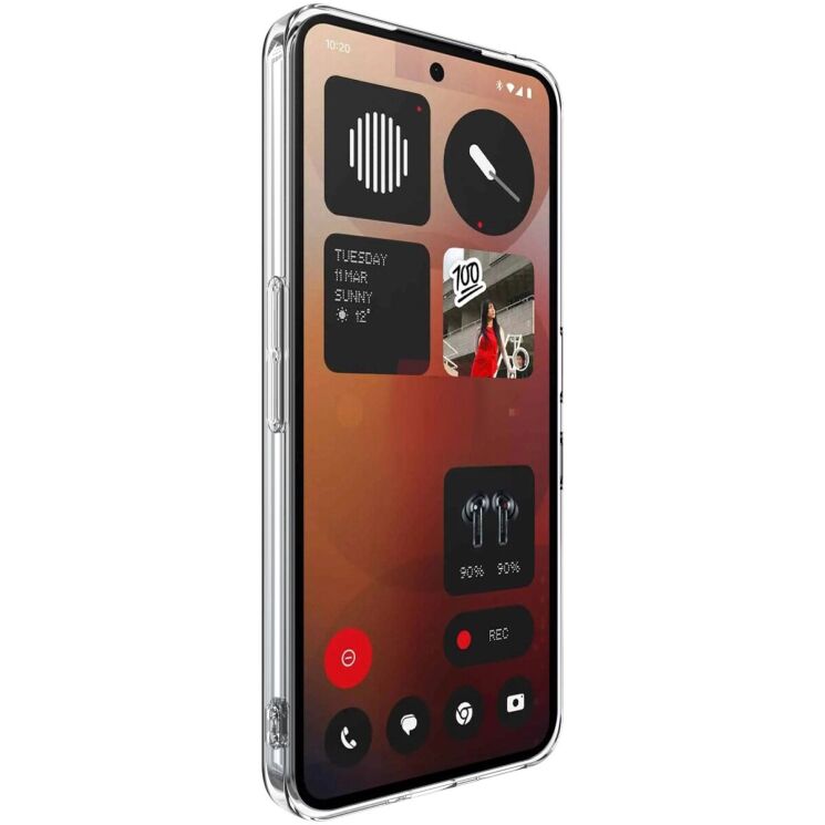 Силіконовий (TPU) чохол IMAK UX-5 Series для Nothing Phone (3a) Pro - Transparent: фото 2 з 7
