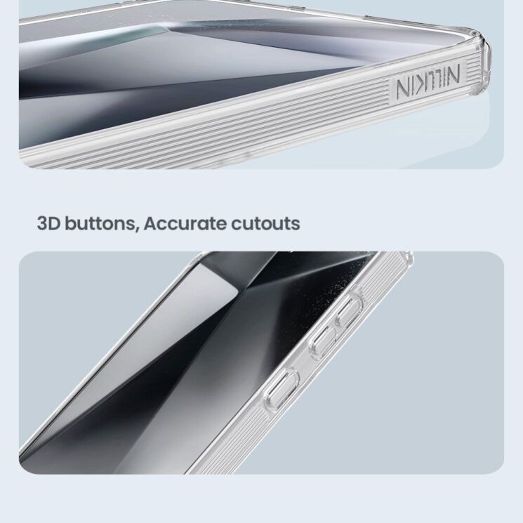 Силиконовый чехол NILLKIN Nature TPU Pro для Samsung Galaxy S25 Plus (S936) - White: фото 11 из 13