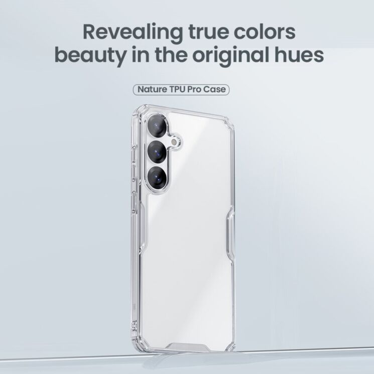 Силиконовый чехол NILLKIN Nature TPU Pro для Samsung Galaxy S25 Plus (S936) - White: фото 5 из 13