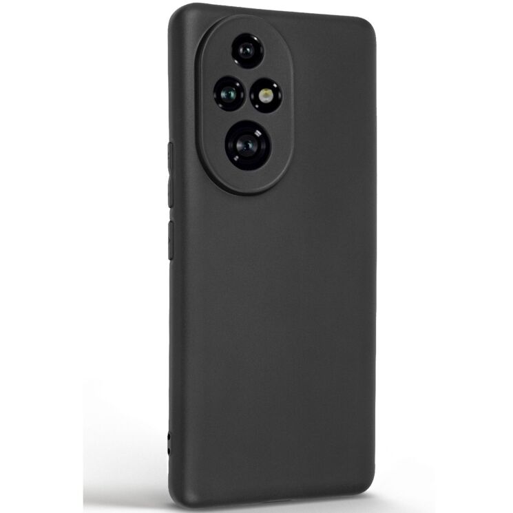 Силиконовый (TPU) чехол ArmorStandart Matte Slim Fit для Honor 200 Pro - Black: фото 2 из 5
