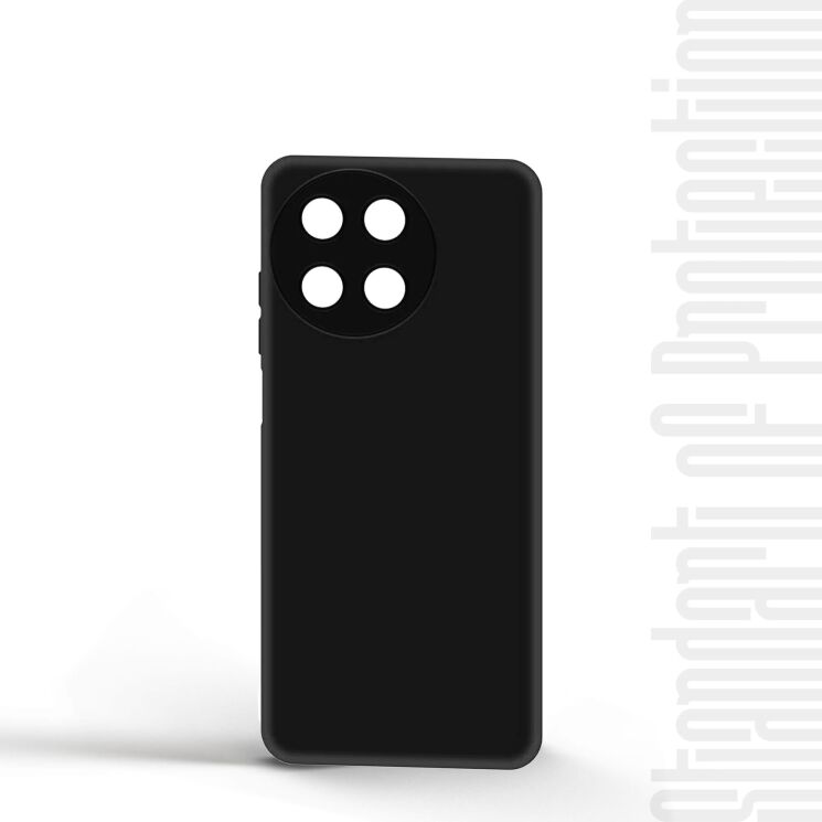Силиконовый (TPU) чехол ArmorStandart Matte Slim Fit для Realme 11 4G - Black: фото 3 из 5