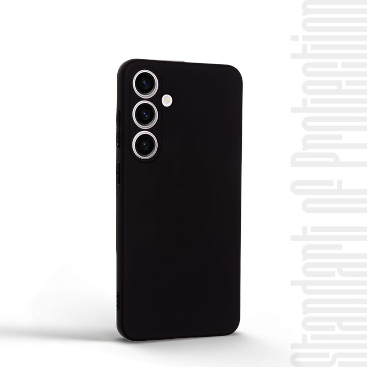 Силиконовый (TPU) чехол ArmorStandart Matte Slim Fit для Samsung Galaxy S24 Plus - Black: фото 2 из 5