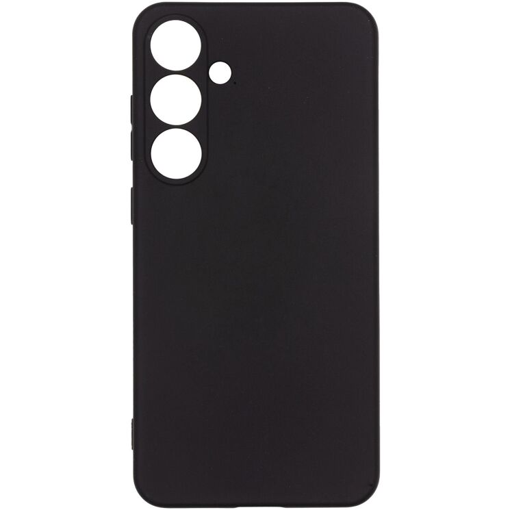 Силиконовый (TPU) чехол ArmorStandart Matte Slim Fit для Samsung Galaxy S24 Plus - Black: фото 1 из 5