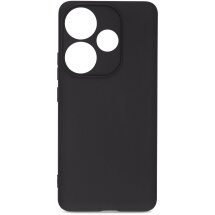 Силиконовый (TPU) чехол ArmorStandart Matte Slim Fit для Xiaomi Poco F6 - Black: фото 1 из 5