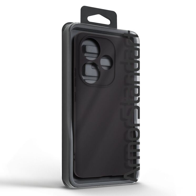 Силиконовый (TPU) чехол ArmorStandart Matte Slim Fit для Xiaomi Poco F6 - Black: фото 5 из 5