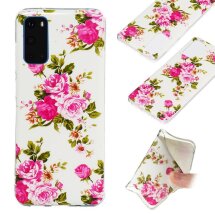 Силіконовий (TPU) чохол Deexe LumiCase для Samsung Galaxy S20 (G980) - Vivid Flowers: фото 1 з 7