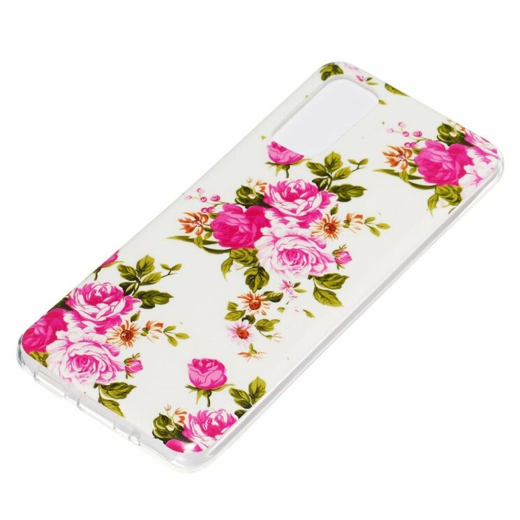 Силіконовий (TPU) чохол Deexe LumiCase для Samsung Galaxy S20 (G980) - Vivid Flowers: фото 3 з 7