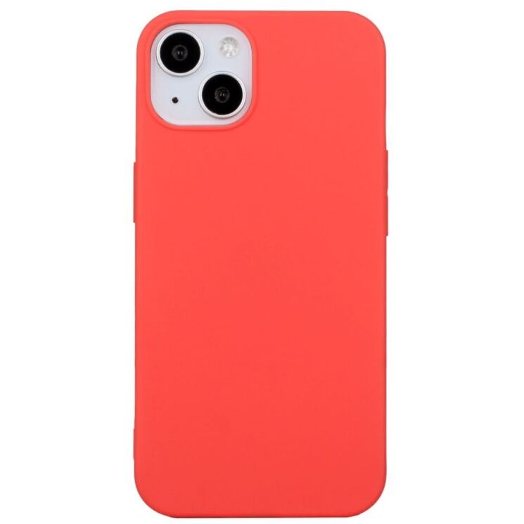 Силиконовый (TPU) чехол Deexe Matte Case для Apple iPhone 15 Plus - Red: фото 1 из 5