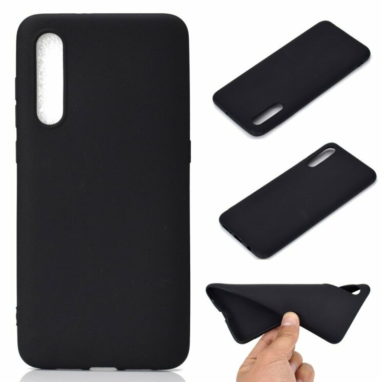 Силиконовый (TPU) чехол Deexe Matte Case для Samsung Galaxy A50 (A505) / A30s (A307) / A50s (A507) - Black: фото 1 из 8