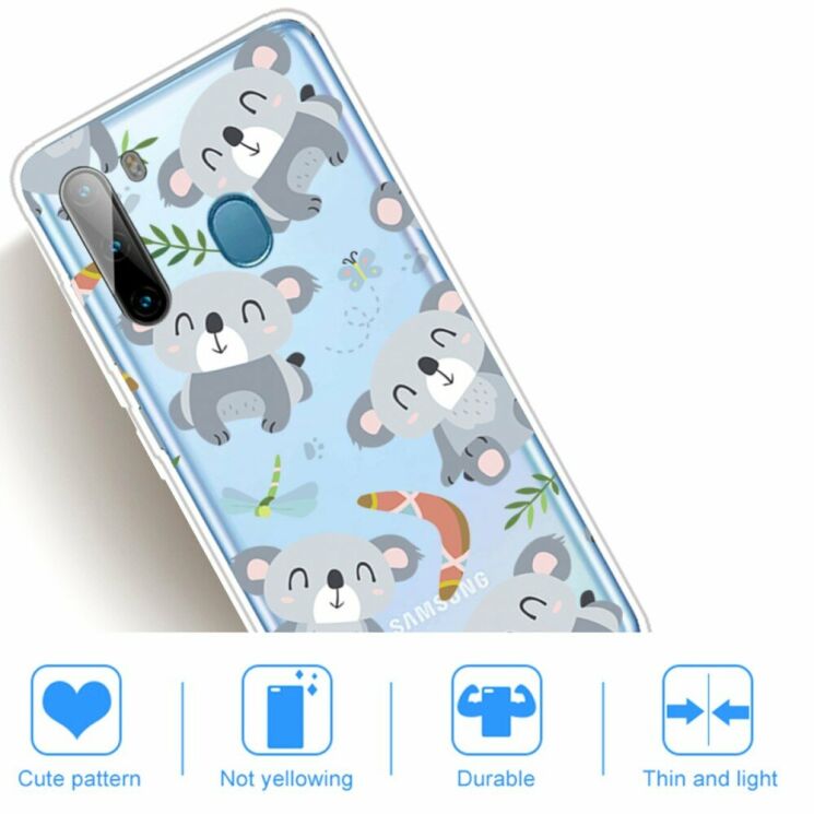 Силіконовий (TPU) чохол Deexe Pretty Glossy для Samsung Galaxy A21 (A215) - Mouse: фото 4 з 4