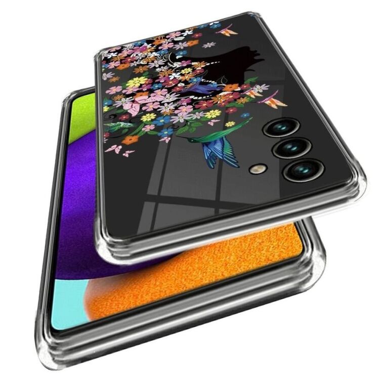 Силіконовий (TPU) чохол Deexe Pretty Glossy для Samsung Galaxy A55 (A556) - Flower Fairy: фото 2 з 3