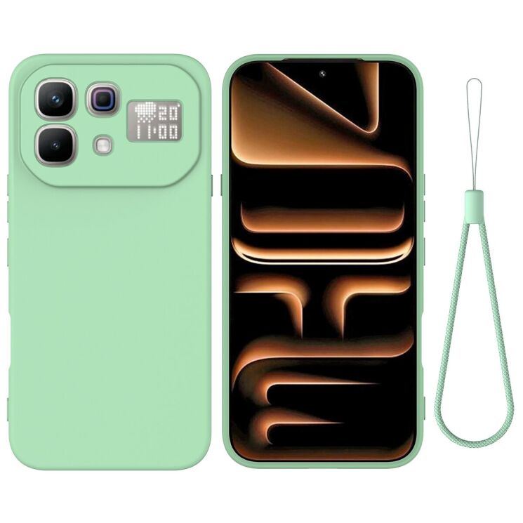 Силиконовый (TPU) чехол Deexe Silicone Case для Infinix Note 60 Pro / Note 60 - Green: фото 1 из 9