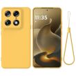 Силиконовый (TPU) чехол Deexe Silicone Case для Motorola Signature - Yellow (407615Y)