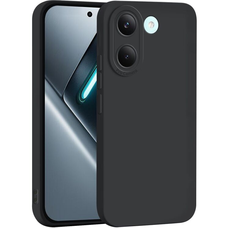 Силиконовый (TPU) чехол Deexe Silicone Case для Xiaomi Poco X8 Pro - Black: фото 1 из 5