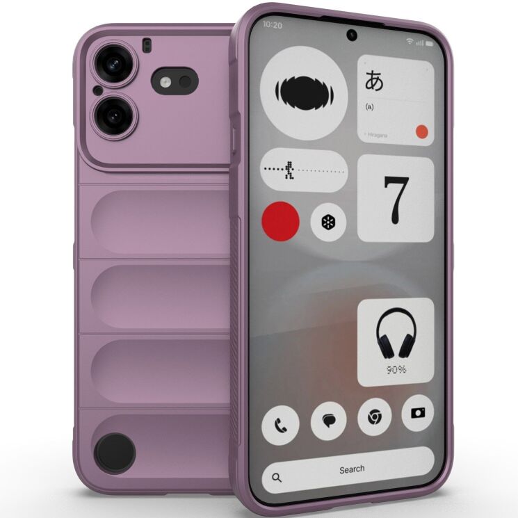 Силіконовий (TPU) чохол Deexe Terra Case для Nothing Phone (4b) - Light Purple: фото 1 з 5