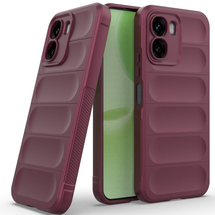 Силіконовий (TPU) чохол Deexe Terra Case для OPPO A6x - Wine Red: фото 2 з 6