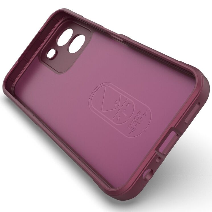 Силіконовий (TPU) чохол Deexe Terra Case для OPPO A6x - Wine Red: фото 3 з 6