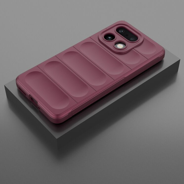 Силиконовый (TPU) чехол Deexe Terra Case для Realme 16 Pro Plus - Wine Red: фото 5 из 8