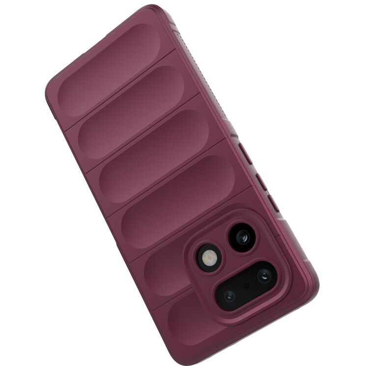 Силиконовый (TPU) чехол Deexe Terra Case для Realme 16 Pro Plus - Wine Red: фото 4 из 8