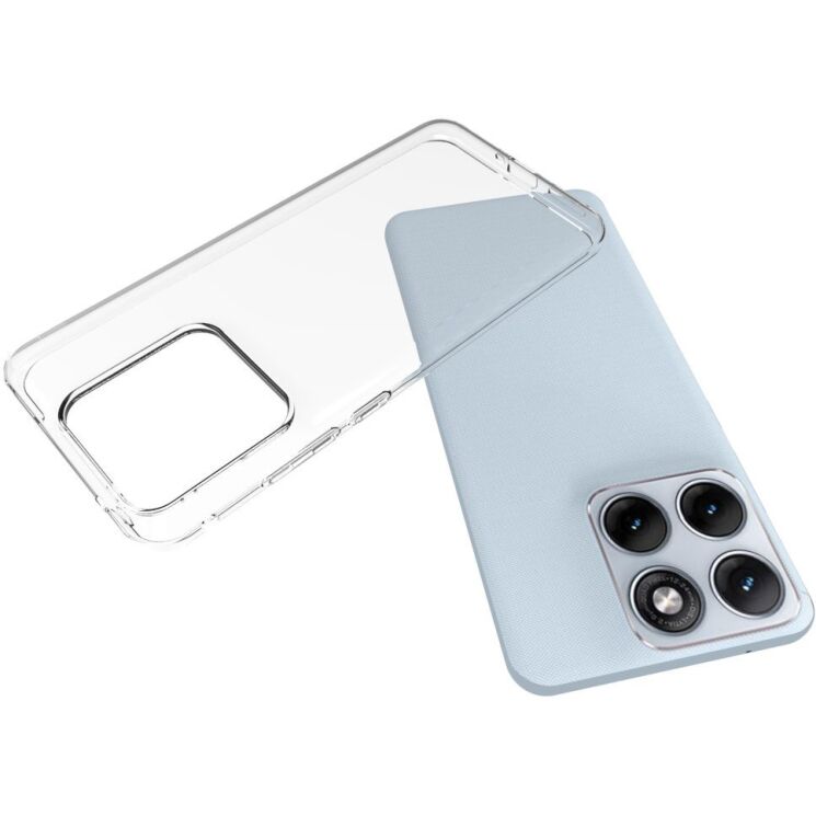Силиконовый (TPU) чехол Deexe UltraThin для Motorola Edge 70 Fusion - Transparent: фото 4 из 5