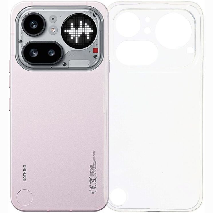 Силиконовый (TPU) чехол Deexe UltraThin для Nothing Phone (4a) Pro - Transparent: фото 1 из 6