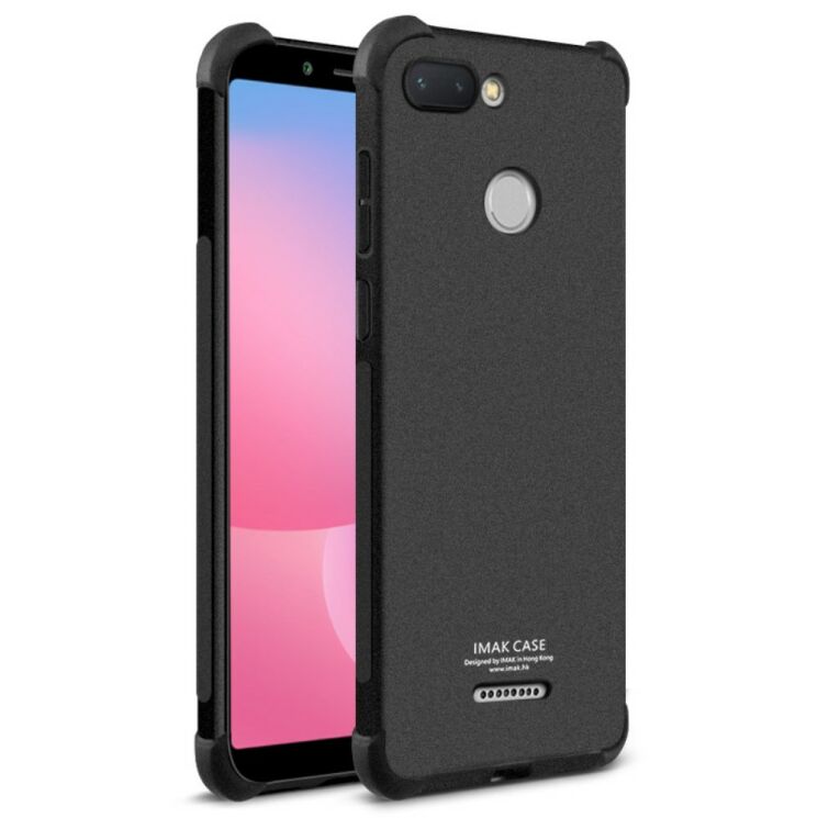 Силиконовый (TPU) чехол IMAK Airbag MAX для Xiaomi Redmi 6 - Matte Black: фото 1 из 9