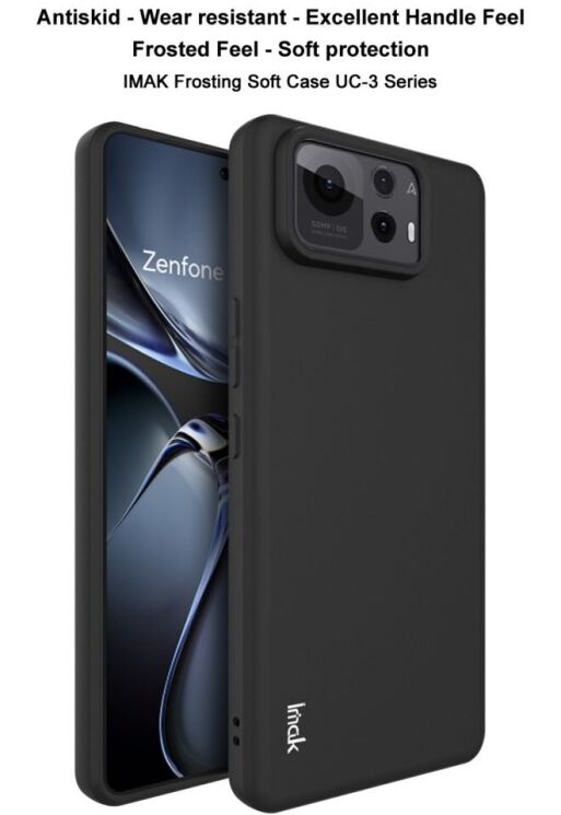Силиконовый (TPU) чехол IMAK UC-3 Series для ASUS Zenfone 12 Ultra - Black: фото 7 из 10