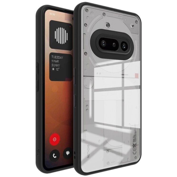 Силиконовый (TPU) чехол IMAK UX-9A Series для Nothing Phone (3a) - Black: фото 2 из 10