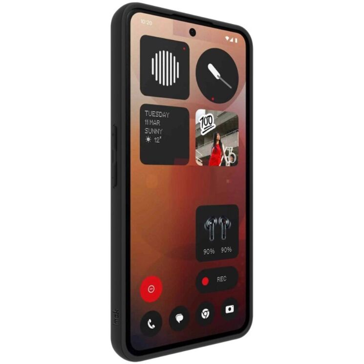 Силиконовый (TPU) чехол IMAK UX-9A Series для Nothing Phone (3a) - Black: фото 4 из 10