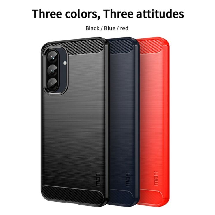 Силиконовый (TPU) чехол MOFI Carbon Fiber для Samsung Galaxy A26 (A266) - Black: фото 9 из 10