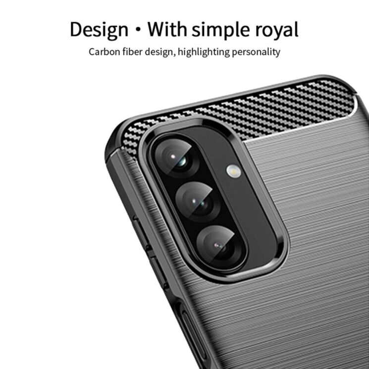 Силиконовый (TPU) чехол MOFI Carbon Fiber для Samsung Galaxy A26 (A266) - Black: фото 6 из 10