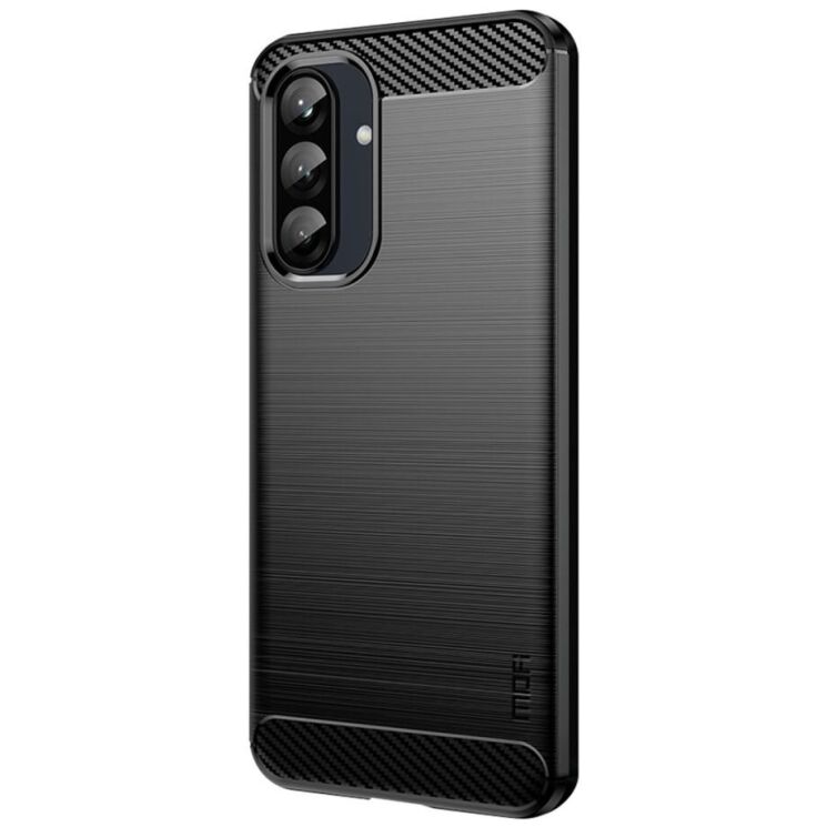 Силиконовый (TPU) чехол MOFI Carbon Fiber для Samsung Galaxy A26 (A266) - Black: фото 1 из 10