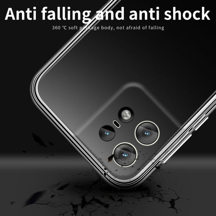 Силиконовый (TPU) чехол MOFI Thin Guard для Motorola Edge 50 Pro - Transparent: фото 10 из 11